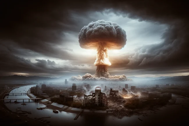 La première ataque atomique de l'histoire 5 Image de la première attaque atomique de l'histoire sur Hiroshima.